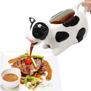 Cow gravy boat